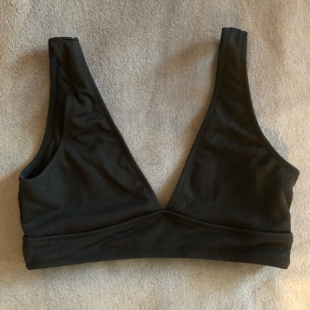 black bikini top